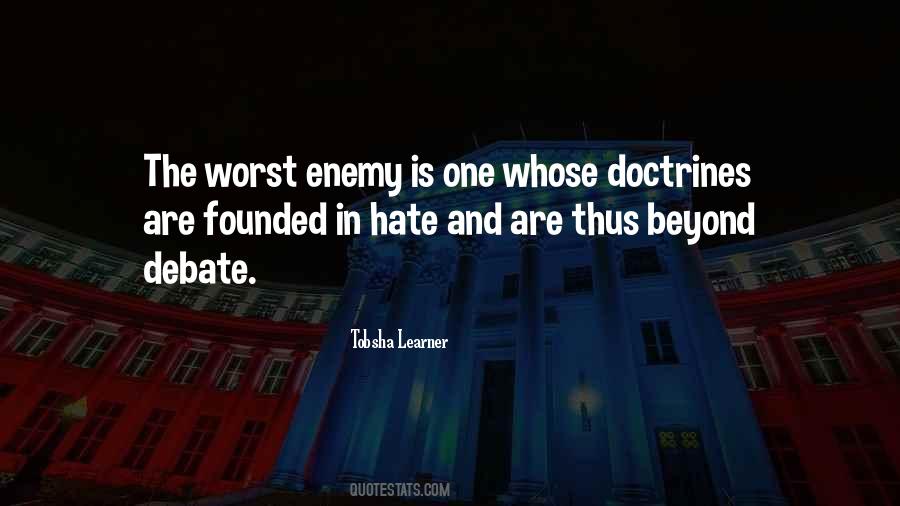 Hate Enemy Quotes #704963