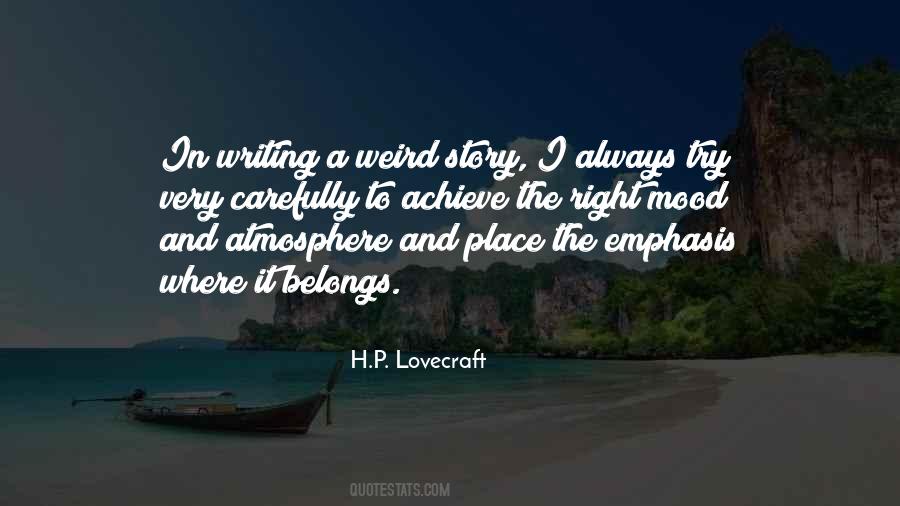 Writing Mood Quotes #1422979