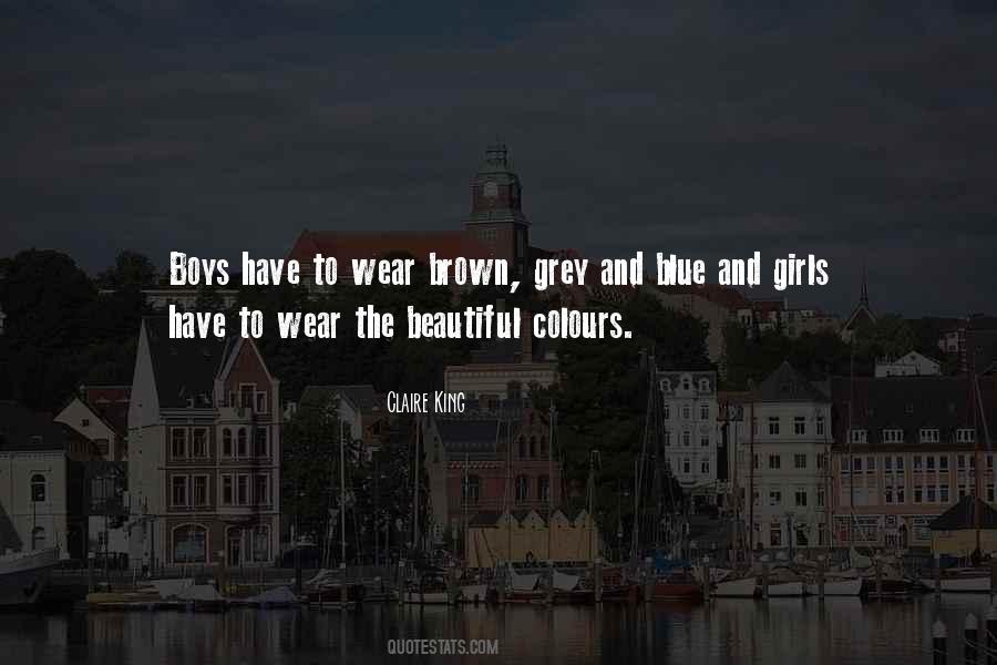 Blue And Brown Quotes #182607