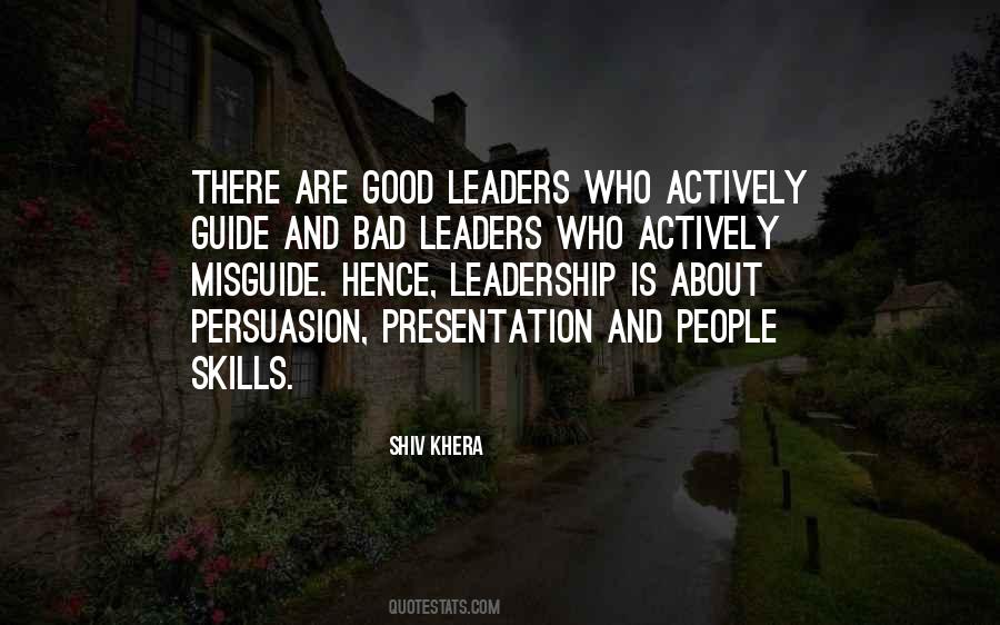 Leadership Good Quotes #1803083