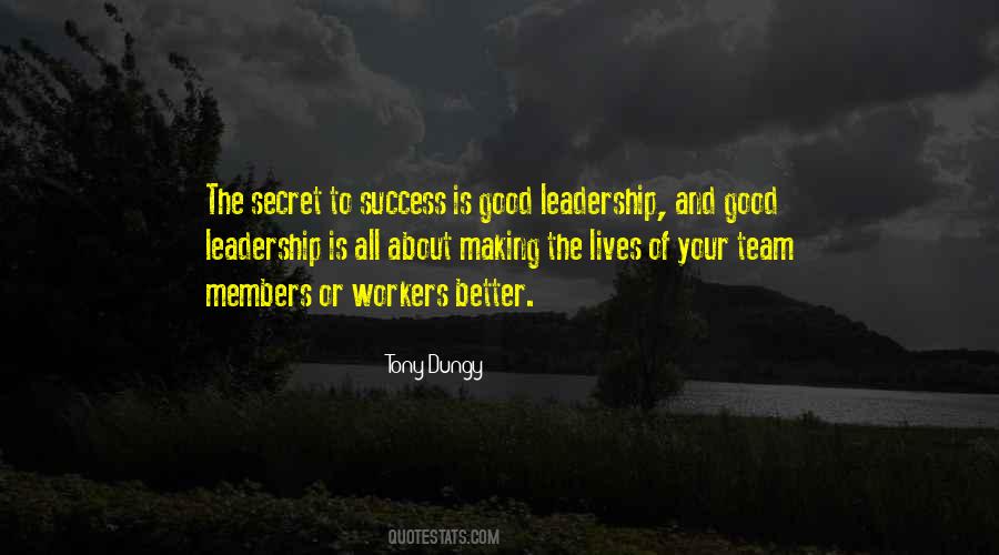 Leadership Good Quotes #327908