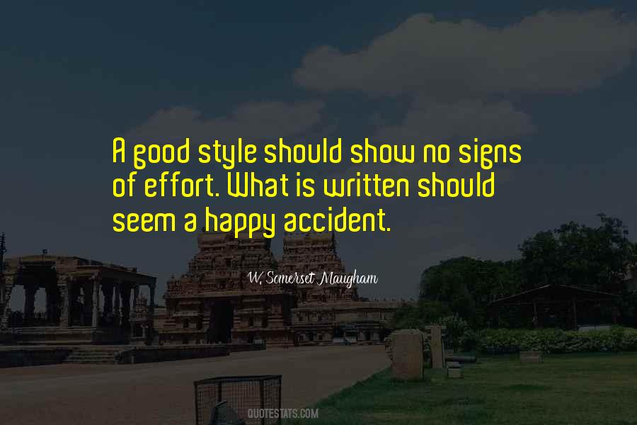 Quotes About Good Signs #24264