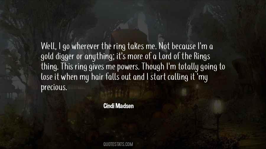 Quotes About The Ring Lord Of The Rings #1401550