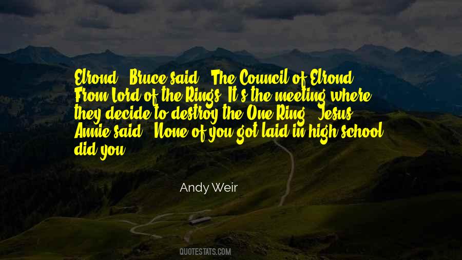 Quotes About The Ring Lord Of The Rings #1622423