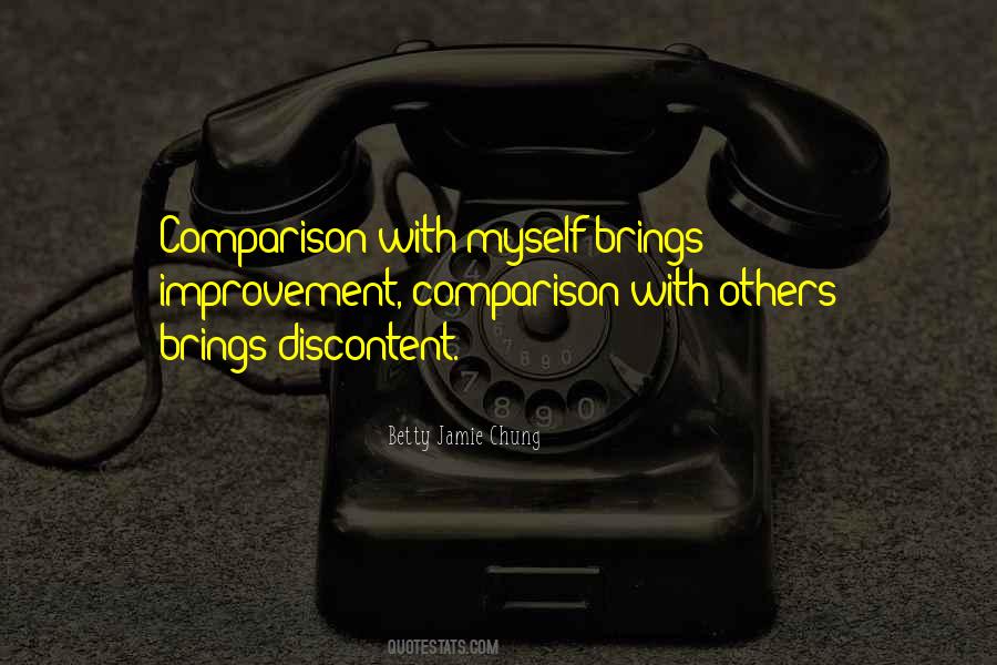 Comparison With Others Quotes #1451631