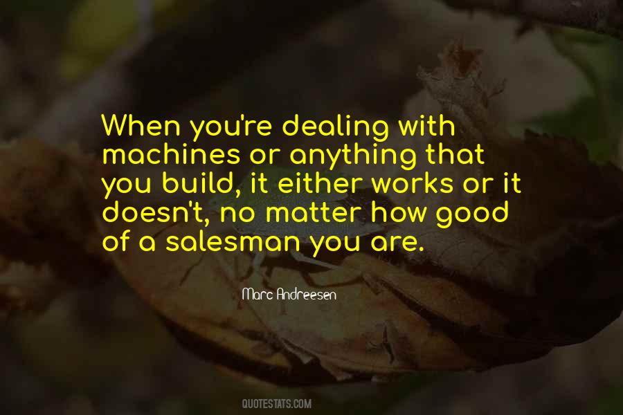 Quotes About Good Salesman #1285967
