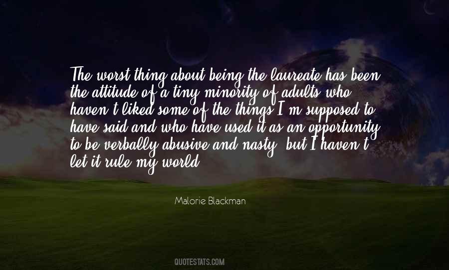 Worst Attitude Quotes #1342864