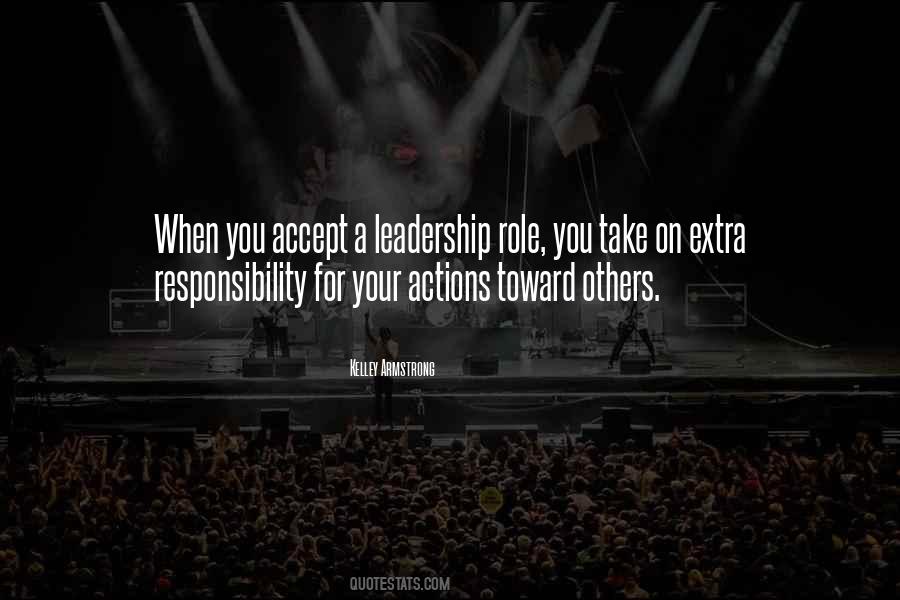 Take Responsibility For Actions Quotes #1261971