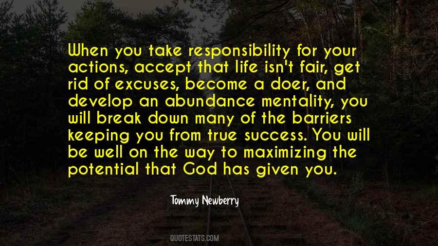 Take Responsibility For Actions Quotes #500628