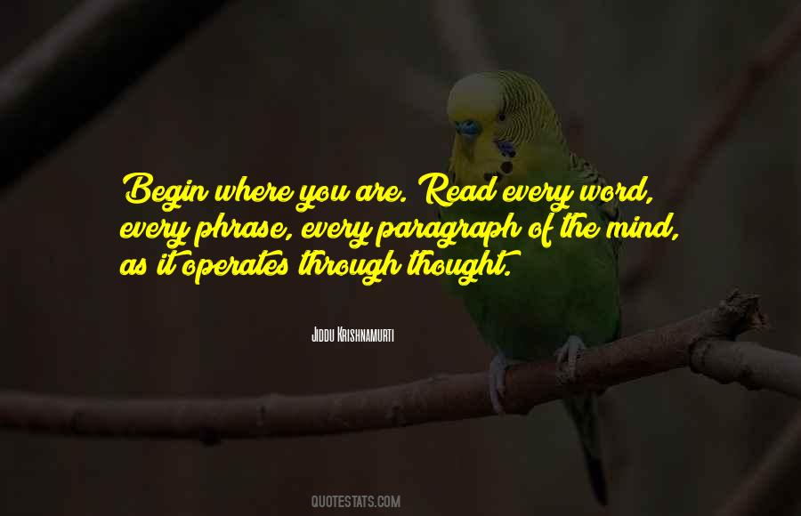 Begin Where You Are Quotes #174142