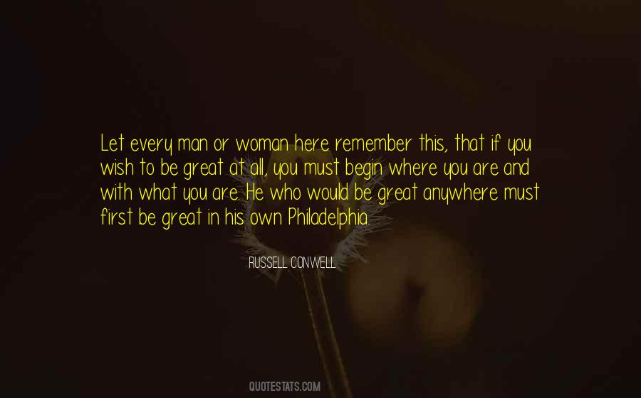 Begin Where You Are Quotes #498524