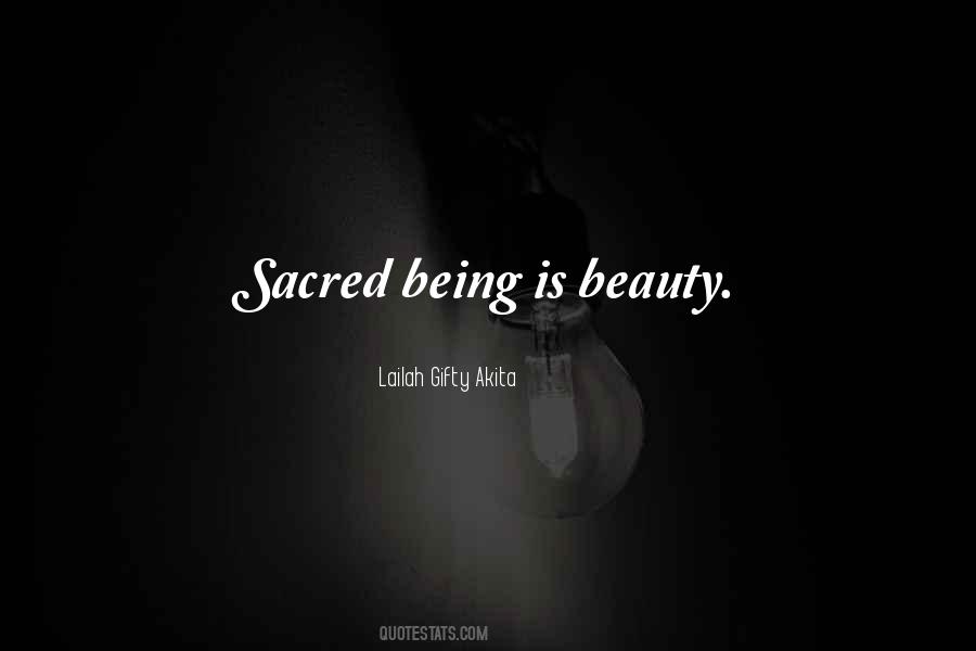 Being Beauty Quotes #1656525