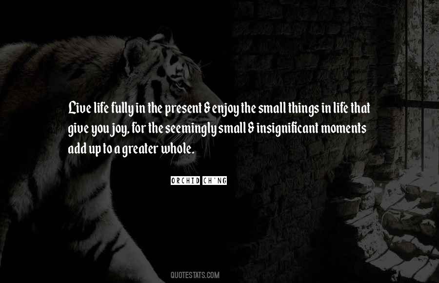 Enjoy The Small Things In Life Quotes #1513113