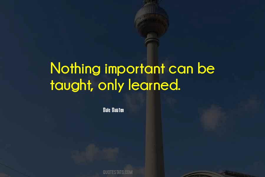 Nothing Important Quotes #1126897