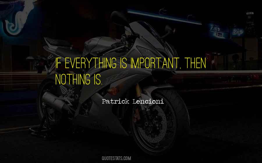 Nothing Important Quotes #459895