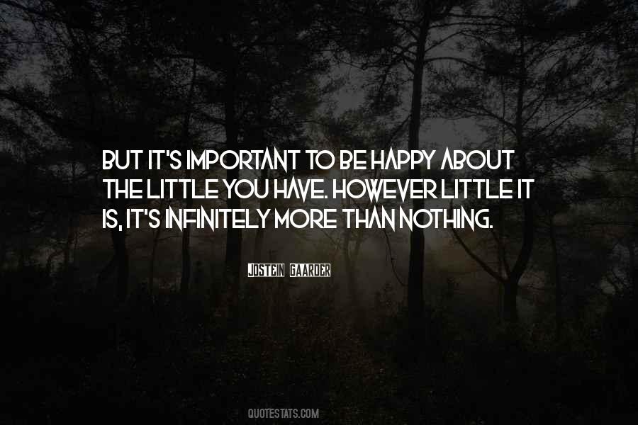 Nothing Important Quotes #534200