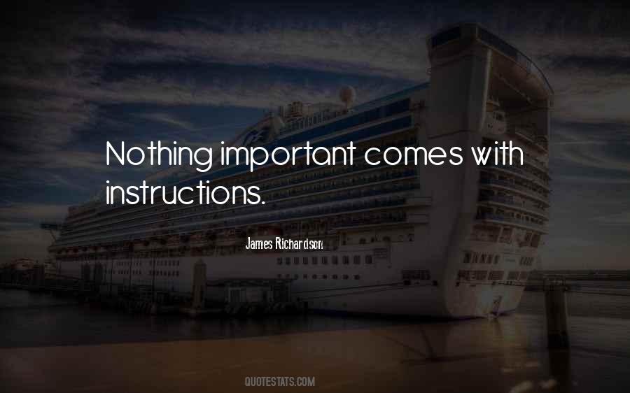 Nothing Important Quotes #938216