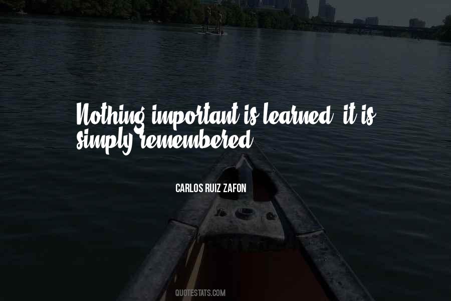 Nothing Important Quotes #992862