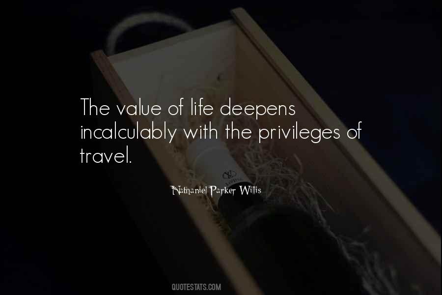 The Value Of Travel Quotes #1792296