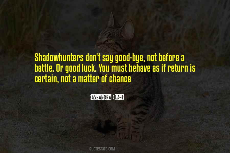 Quotes About You Luck #497327