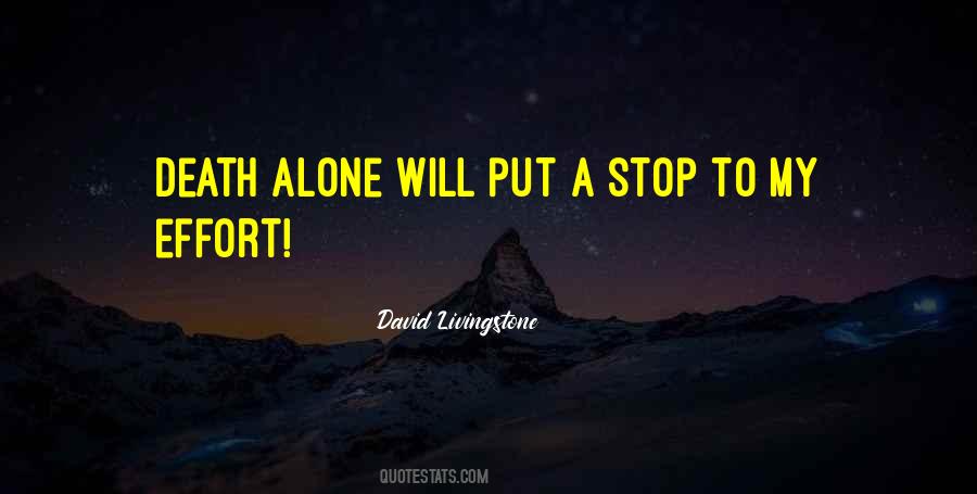 Stop Death Quotes #122972