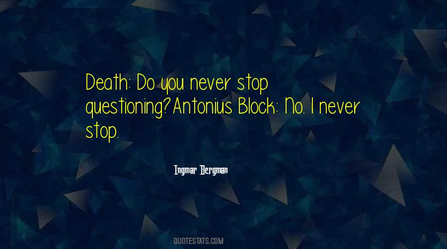 Stop Death Quotes #1256152