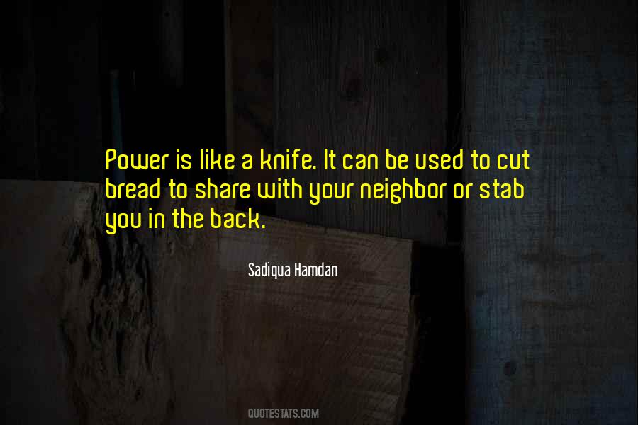 Like A Knife Quotes #109822
