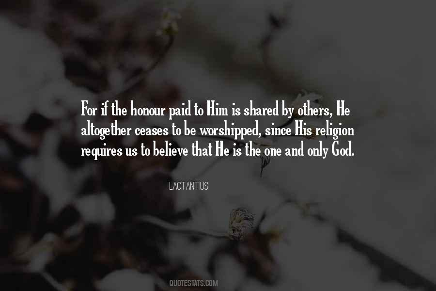 Honour God Quotes #611950