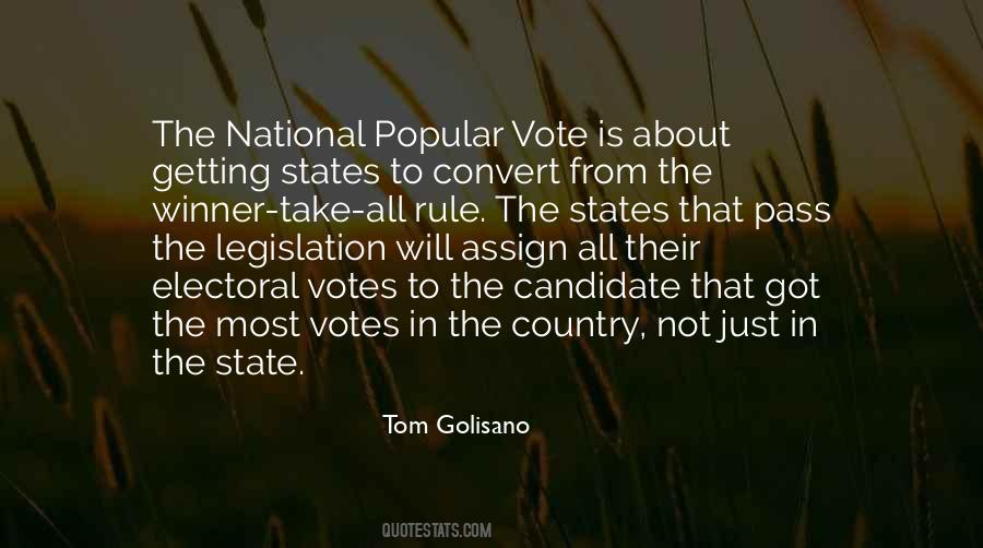 Quotes About The Popular Vote #1331489