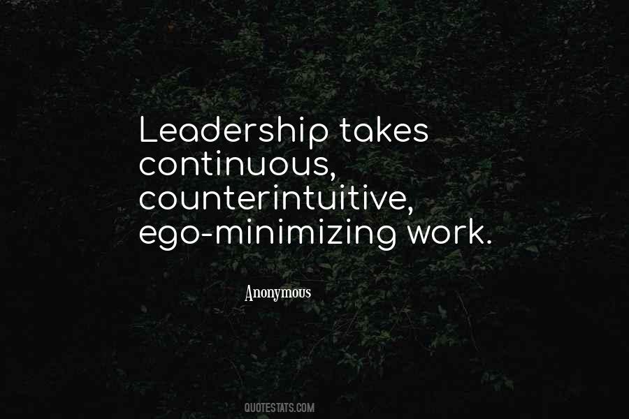 Ego Leadership Quotes #1534465