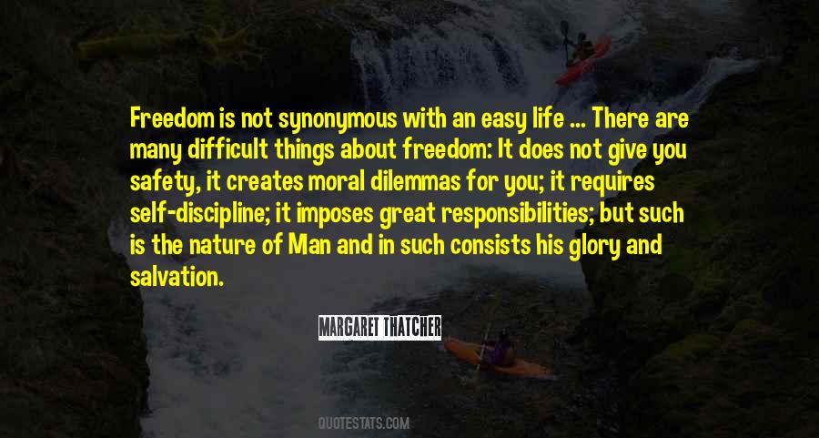 Responsibility And Discipline Quotes #528966