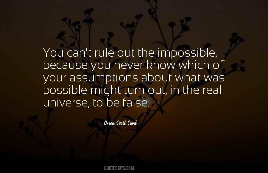 Impossible Can Be Possible Quotes #84989