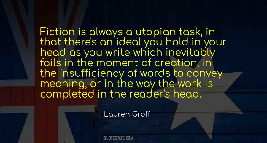 Utopian Fiction Quotes #512040