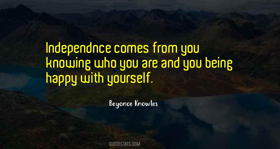 Happy Being Yourself Quotes #511971