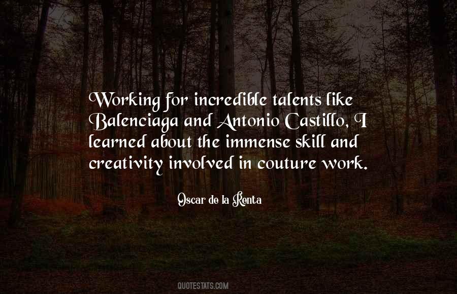 Quotes About Talent Or Skill #1285097