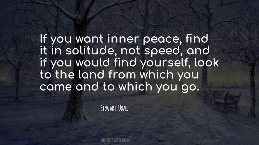 Peace Solitude Quotes #130726
