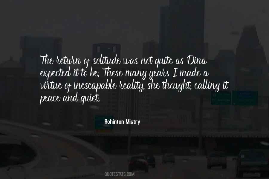 Peace Solitude Quotes #1637858