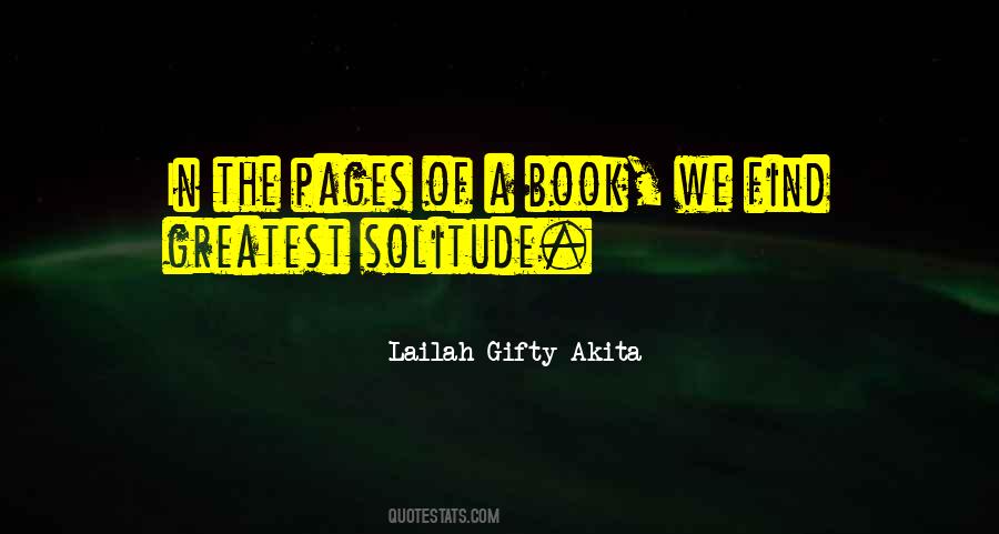 Peace Solitude Quotes #239433