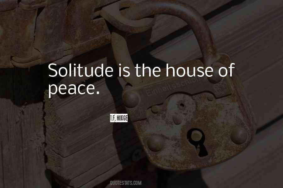 Peace Solitude Quotes #982030