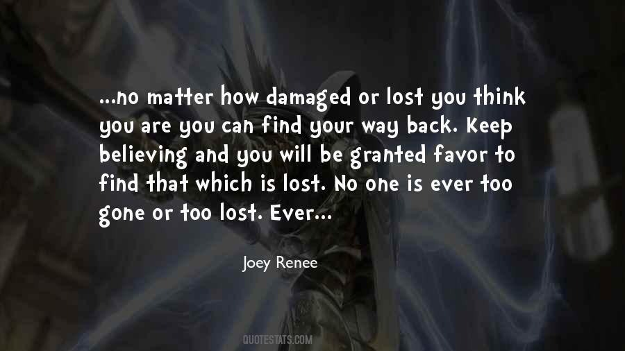 Is Lost Quotes #1383066