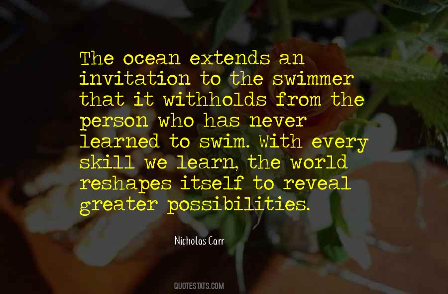 Ocean Swim Quotes #1175397