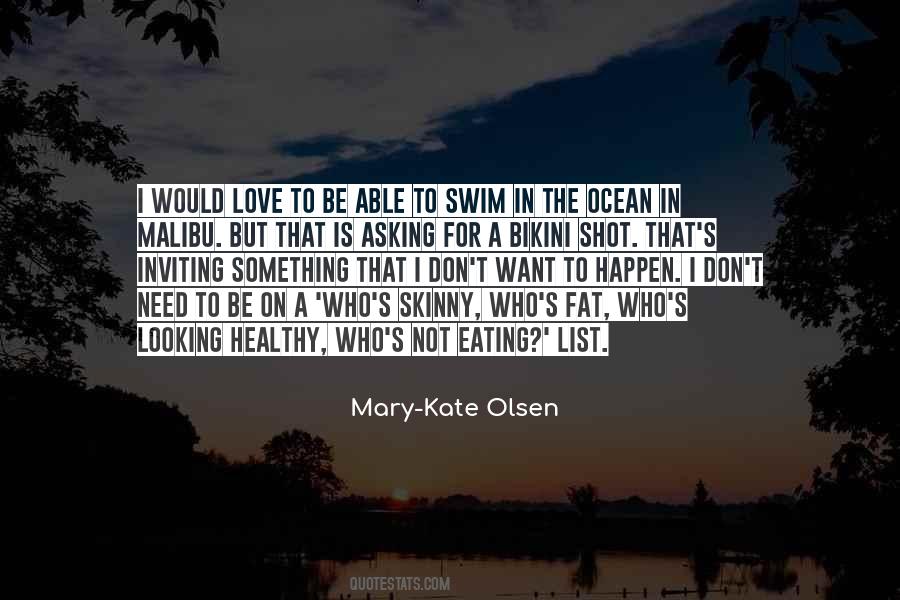 Ocean Swim Quotes #1694892