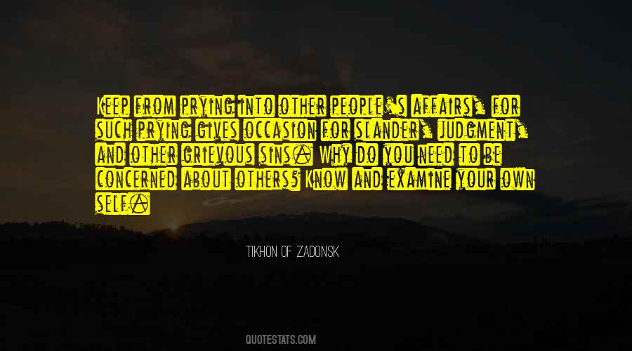 About Own Self Quotes #714086