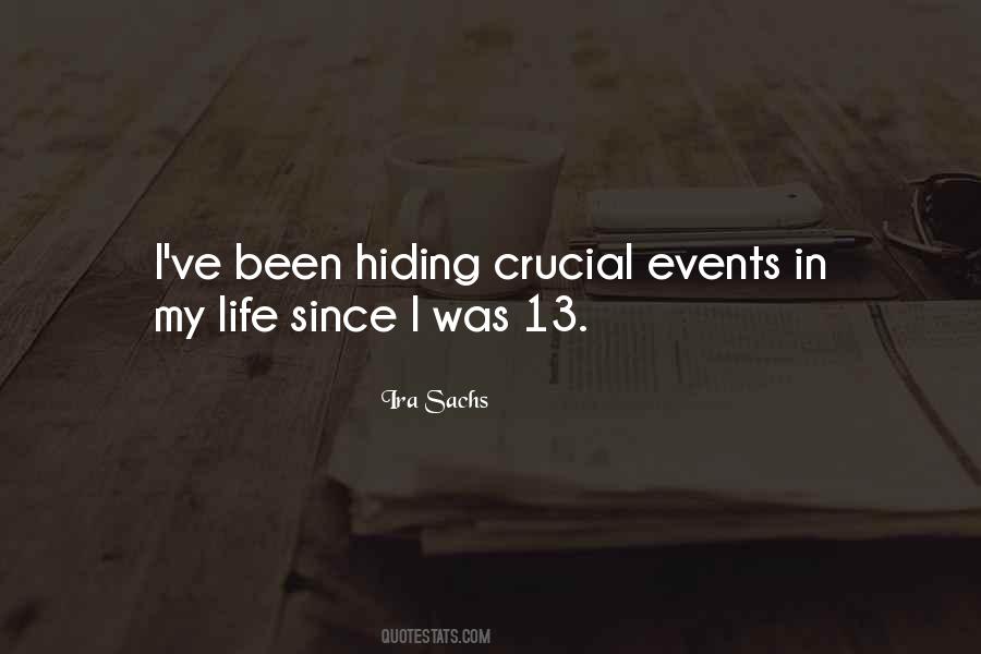 Hiding From Life Quotes #1366356