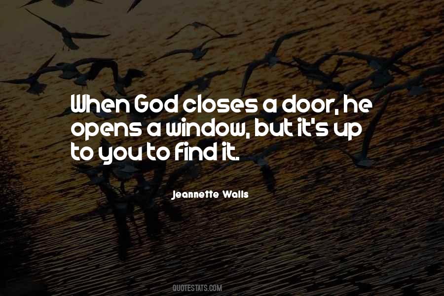 God Closes One Door Quotes #321602