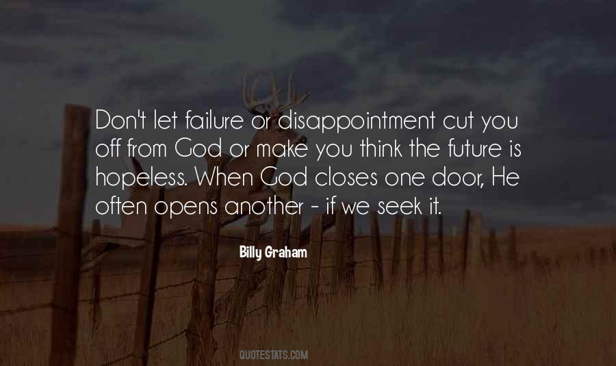 God Closes One Door Quotes #964026