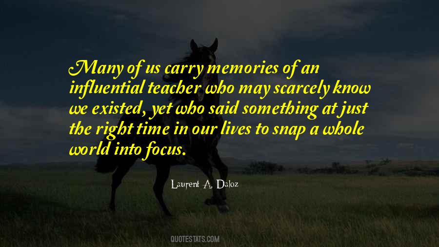 Influential Teacher Quotes #996531