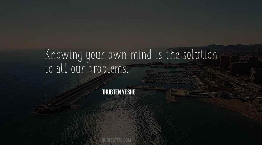 Mind Problem Quotes #924809