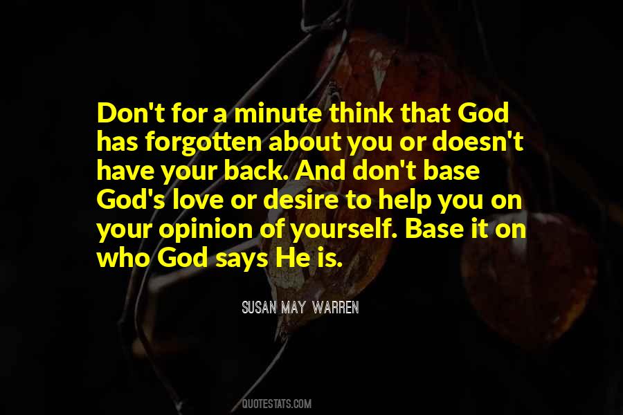 What God Says About Me Quotes #27941