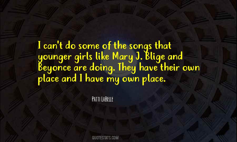 My Own Place Quotes #374995